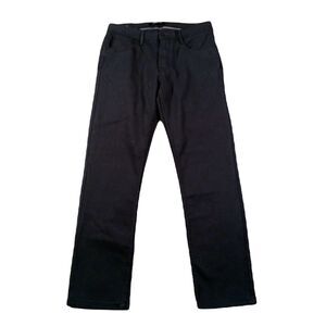 Kenneth Cole Slim-Fit Twill Pants‎ Mens 30x30 Black 4-Way Stretch